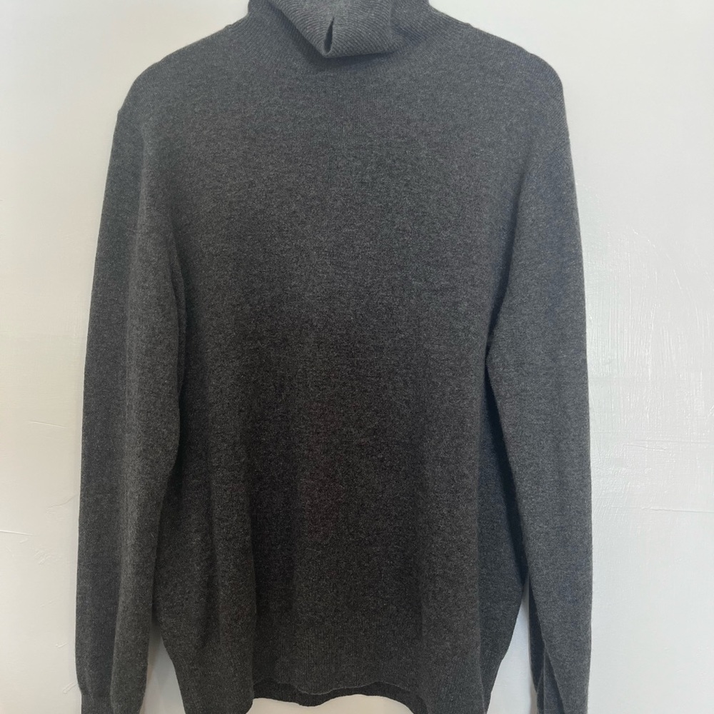 Cashmeren Turtleneck in Gray Size Large